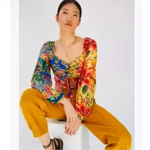 Anthropologie X Farm Rio Printed Blouse